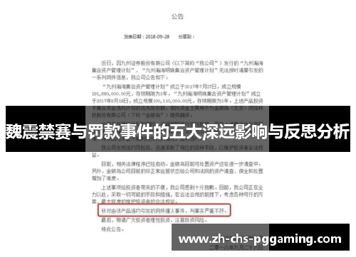 魏震禁赛与罚款事件的五大深远影响与反思分析